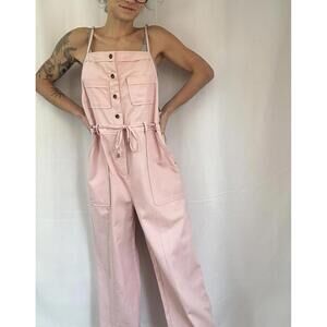 HYFVE pink cotton overalls size large